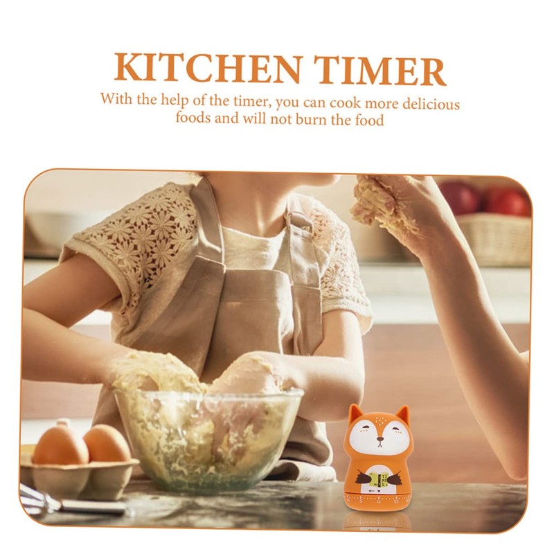 GRIRIW 2pcs Animal Shape Cooking Timer Cute Cartoon Countdown Timer