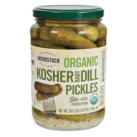 Woodstock Organic Pickles - Kosher Dill - Whole - Case of 6 - 24 oz.