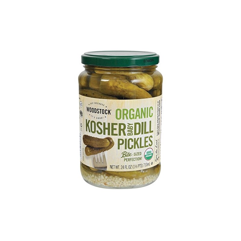 Woodstock Organic Pickles - Kosher Dill - Whole - Case