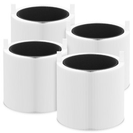 4 Packs Mini Max Replacement Filter Compatible with Blue Pure Mini Max Air Cleaner Purifier, H13 True HEPA & Activated Carbon Filter, Part # FMINI, White