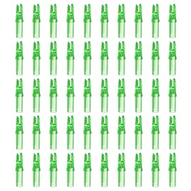PATIKIL Archery Arrow Nocks 6.2mm 0.244", 50 Pack Insert Arrow Nock Replacement for Shooting, Transparent Green