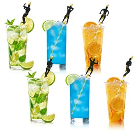 30Pcs Bachelorette Straws Funny Man Dancer Drinking Straws for Bridal Shower Bachelorette Party Favors Decorations Accessories Supplies