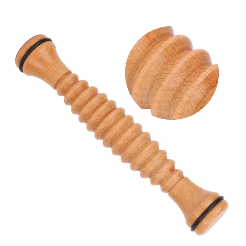 Wooden Foot Massage Roller, Relieves Muscle Tension and Promotes Blood