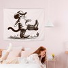 NATSUNO Western Tapestry, Funny Western Cowboy Cat Wall Tapestry for