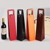 MINIDUO Wine Tote Carrier Bag, Single Bottle Wine Leather Wine