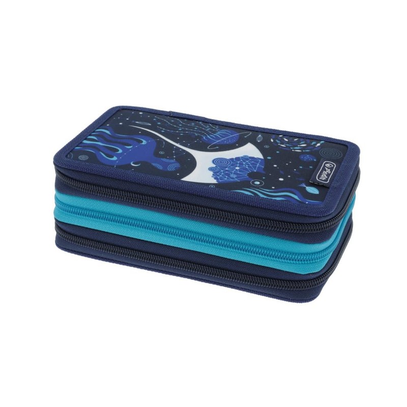 Herlitz® School Pencil Case with 3 Compartments without Accessories |