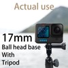 NKSRCP Aluminum 17mm Ball Joint Adapter for Gopro Hero 12