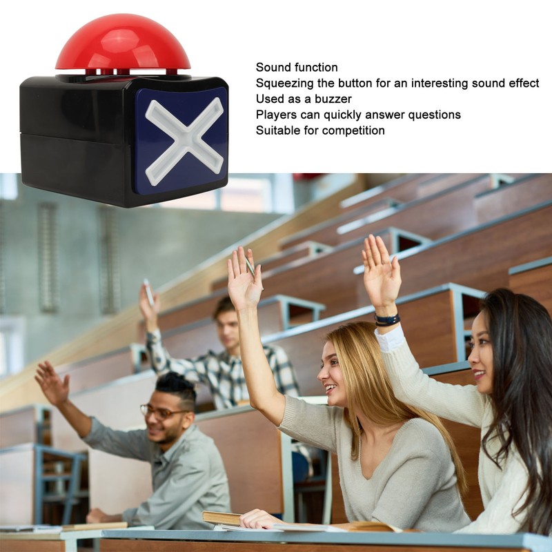 Game Buzzer Large Pressing Button Funny Loud Sounds Buzzer Alarm