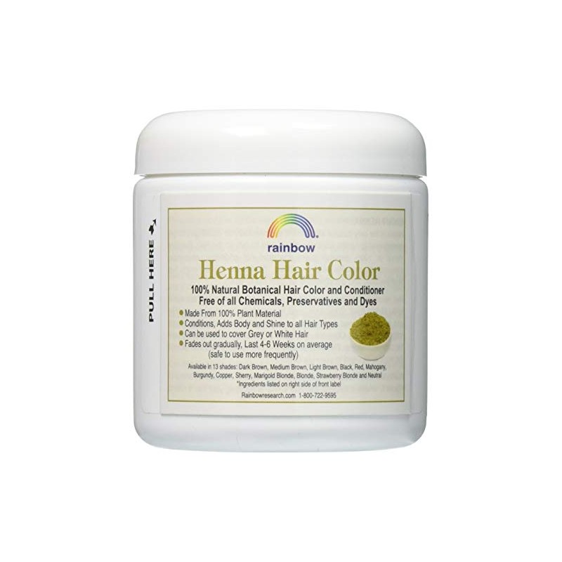 RAINBOW RESEARCH HENNA,PERSIAN LIGHT BROWN, 4 OZ Pack of 2
