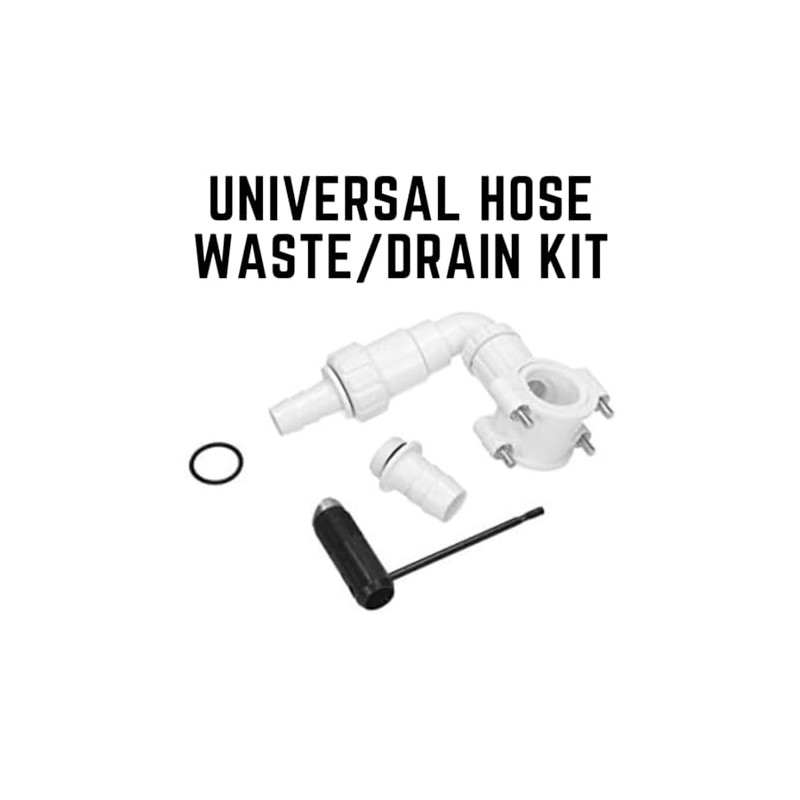 Invero® Universal Hose Waste/Drain Kit for Dishwasher or Washing Machine