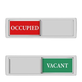 Privacy Sign 2pcs, Vacant Occupied Door Sign for Home Office Restroom Conference Hotels Hospital, Privacy Slide Door Sign