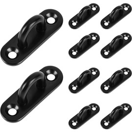 TRLREQ Deckenhaken, strapazierfähig, 50 mm, Ösenplatte, Edelstahl, Pflanzenaufhänger, 10 Stück