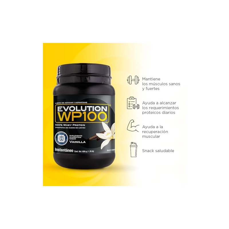 EVOLUTION, Protena de Suero de Leche, WP100, Whey Protein, 18