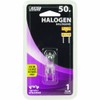 Feit Electric BPQ50/8.6/RP 50-Watt T4 JCD Halogen Bulb with Bi-Pin