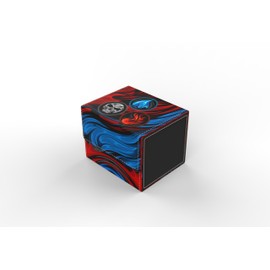 Realm Guard The Vault- TCG/MTG 100+ Card Color Combo Deck Boxes (Blue/Black/Red)