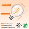 GvvooHome 25 Pack G40 LED Replacement Light Bulbs, E12 Screw