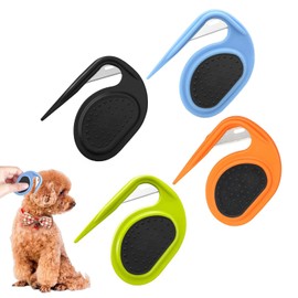 Yharnamite 4 Pcs Pet Knotting Comb, Pet Dematting Comb, Knotted Comb for Cats and Dogs, Pet Grooming Comb, Massage Hair Removal Tool for Dog Cat