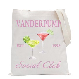 POFULL Vanderpump Social Club Tote Bag Vanderpump Fans Gift TV Show Lovers Shoulder Bag (Vanderpump Social CA)