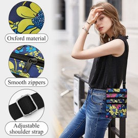 WisePoint Crossbody Phone Purse, Oxford Cloth Cell Phone Purse with Zipper, Smartphone Crossbody Bag Small Phone Purse (blue)