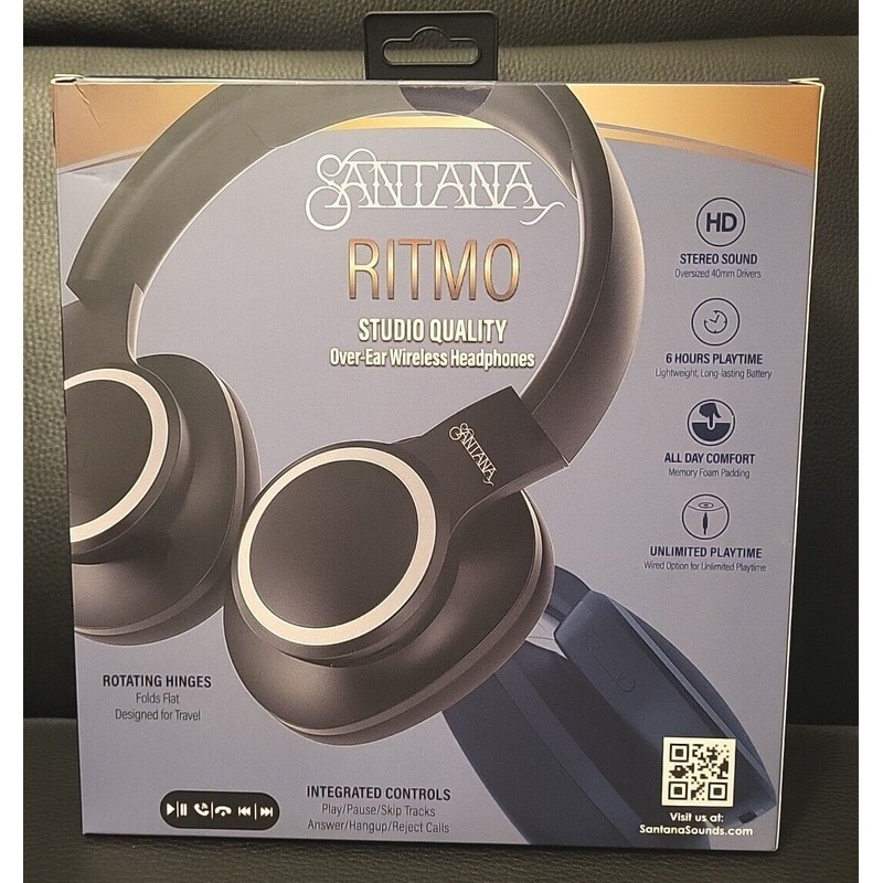 Santana Carlos Santana Ritmo Studio Quality Over-Ear Wireless Headphones NEW