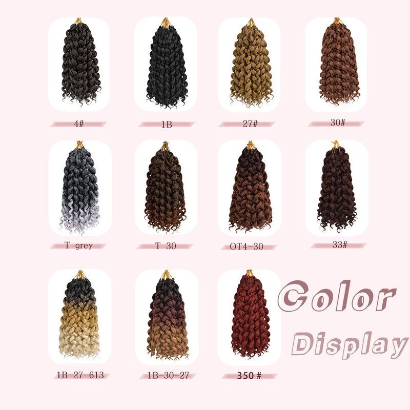 8 Packs Curly Crochet Hair,Boho GoGo Curl Crochet Hair for