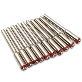 TEMO 10 pc 2 mm (5/64 Inch) Cut Off Wheel Screw Mandrel 1/8 Inch Shank Holder for Dremel Rotary Tools