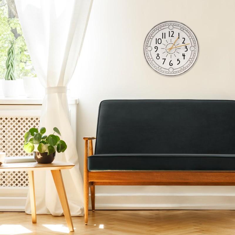 Clarus Crystal Spherra 16" Indoor Outdoor Wall Clock Made from