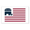 CafePress GOP Flag Rectangle Sticker Rectangle Bumper Sticker Car Decal
