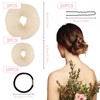 Cuscinetti per chignon piccoli e grandi, 6 pezzi