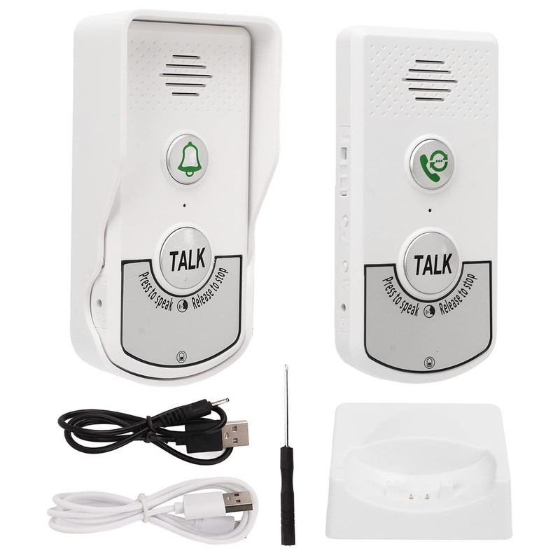Wireless Intercom Doorbells, 3280 ft Range, Waterproof Electronic Doorbell Gong,