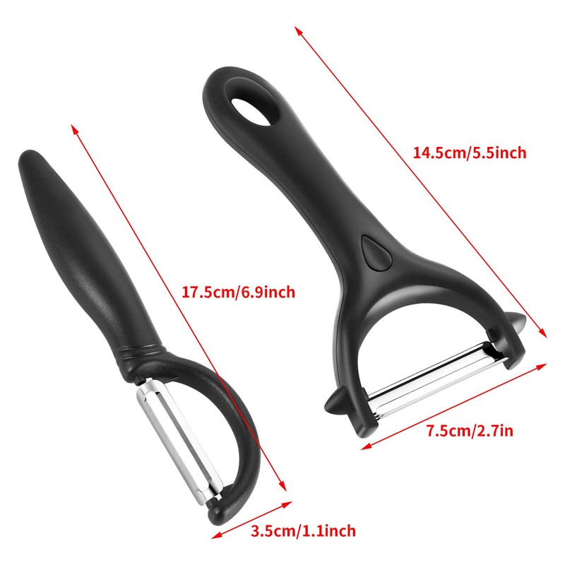 2 Pcs Potato Peelers, Y-Shaped Swivel Vegetable Peeler Ergonomic Handle