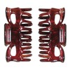 Titania Abteil Clips Pack of 2, 4 cm, Brown
