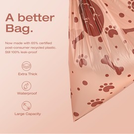 180 Count Dog Poop Bag with Poop Bag Dispenser, Leak Proof, Extra Thick and Strong Pet Waste Bags for Dog Walking, Cats Litter