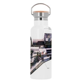 Edelstahlflasche Thermosflasche - United States Astronave Zeichnung Shuttle Moon Space - 500 ml (17 Unzen)