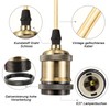 Urcianow Antique Brass Ceiling Pendant Light with E27 Socket and