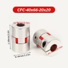 20 mm to 20 mm Flexible Shaft Coupling, Diameter 40