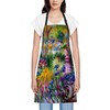 Smooffly Monet The Iris Garden Apron Unisex Adjustable Bib Apron,