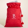 Personalization Universe Initial & Name Embroidered Red Santa Sack