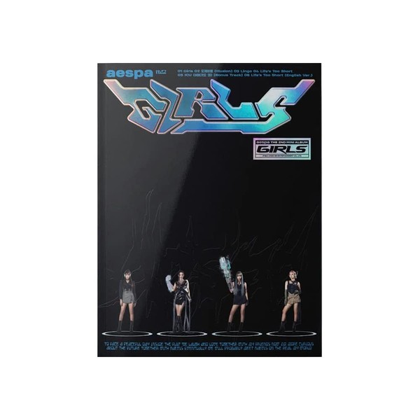 DREAMUS AESPA : GIRLS (KWANGYA Version) The 2nd Mini Album CD-R+Cover+Photobook+Sticker+Folded Poster+Character Card+Photocard+(Extra AESPA 5 Photocards+AESPA Pocket Mirror)