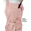 Professional Apron with Large Pockets - 100% Soft Cotton Canvas