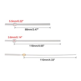 PATIKIL Replacement Clock Hands Kit, 8 Set Replacement Clock Hands Kits Clock Mechanism Movement Aluminum Wall Clock Hands Parts Replacement for Wall Clock Repair DIY, White, A07