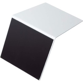 Sonic DA-4207-W Bookend with Magnet, L-Shaped, Large, 1 Piece, White