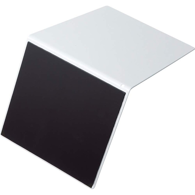 Sonic DA-4207-W Bookend with Magnet, L-Shaped, Large, 1 Piece, White