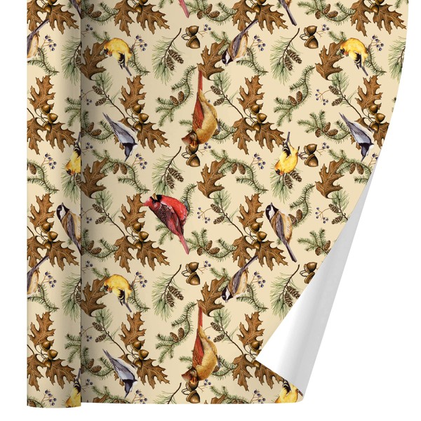 GRAPHICS & MORE Birds Songbirds Oak Leaves Acorns Pinecones Autumn Fall Gift Wrap Wrapping Paper Rolls