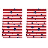 XCHI Red and White Stripes America Stars Patriotic 4th of