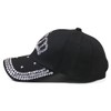 Gudessly Adjustable Women’s Bling Rhinestone Bejeweled Cotton Denim Baseball Cap