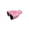 idain 2.5 inch Inlet Dual Exhaust Tips Muffler Tip,Chrome Heart-Shaped