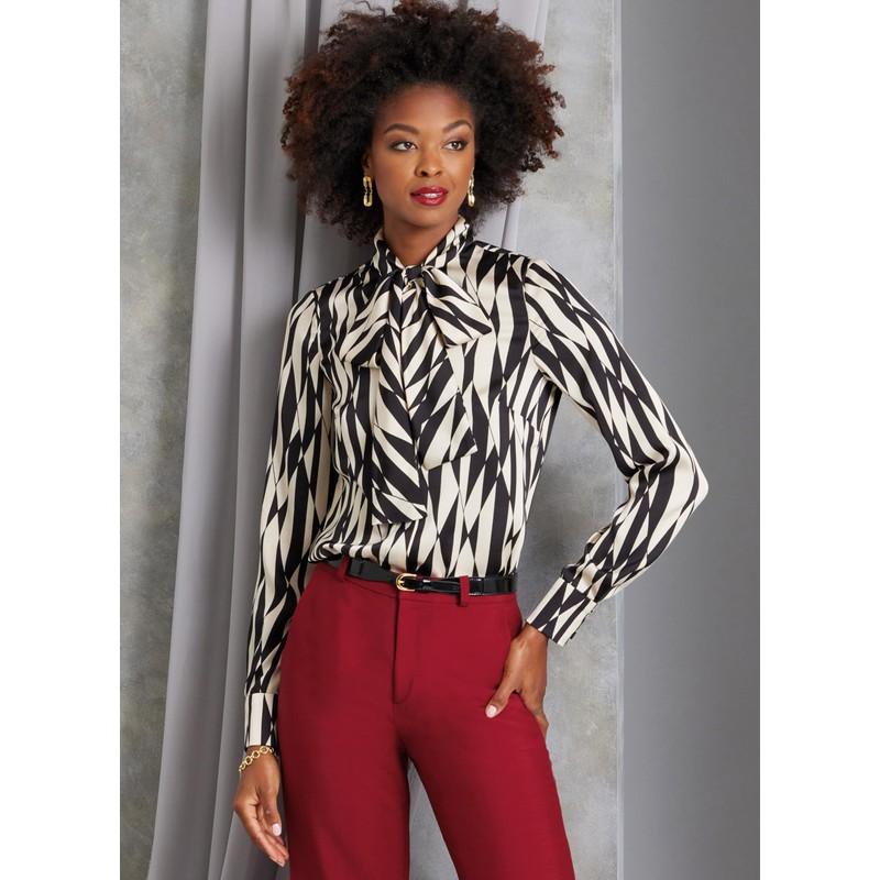 Vogue V1973H5 Misses' Blouse H5 (6-8-10-12-14)