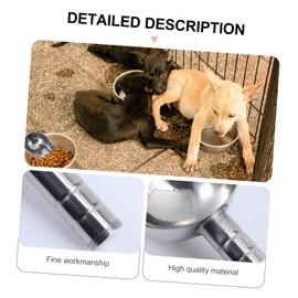 HAPINARY Stainless Steel Shovel Pet Feeder Metal Dog Food Scoop 2 Cup Scoop Dog Food Container Dog Food Scoop Metal Hand Scoop Dog Treat Scoop Measuring Cups Metal Scoops Food Spoon To Feed