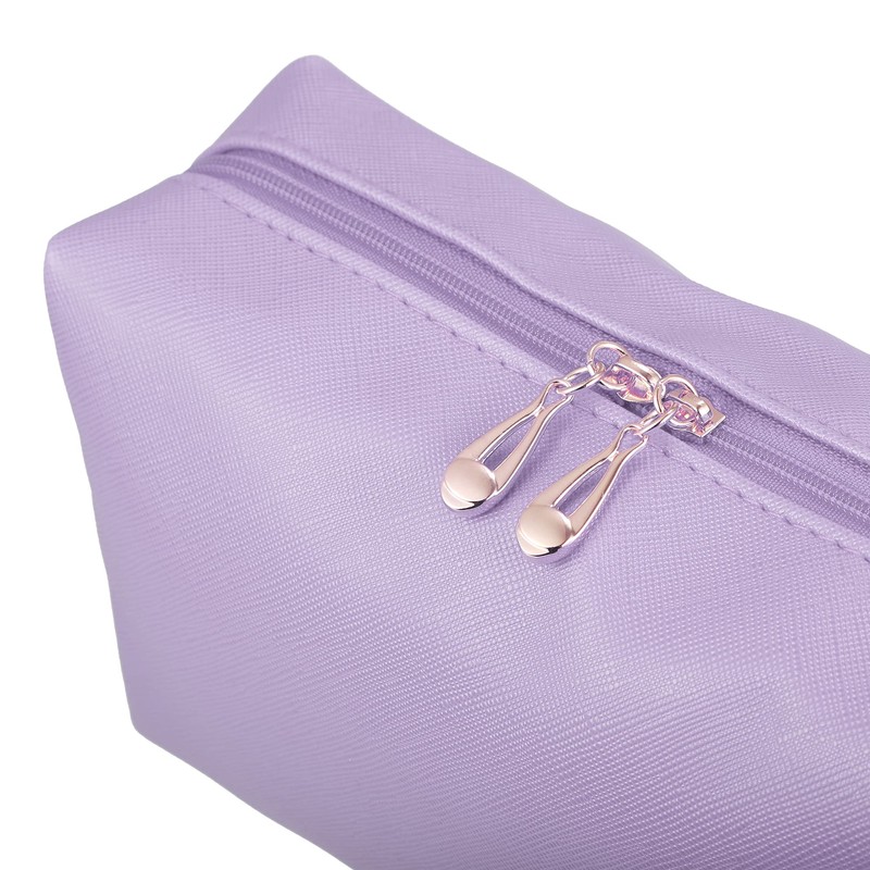 VOCOSTE Cosmetic Pouch Travel Cosmetic Bag Waterproof PU Leather Case